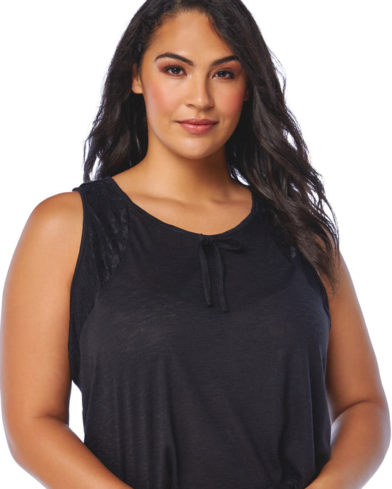 Black $|& flora Kae PJ Set - SOF Full Front