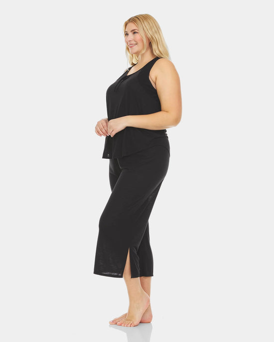 Black $|& flora Kae PJ Set - Hanger Front