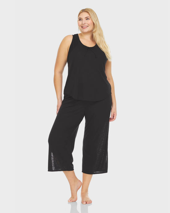 Black $|& flora Kae PJ Set - VOF Detail