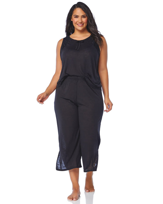 Black $|& flora Kae PJ Set - SOF Front