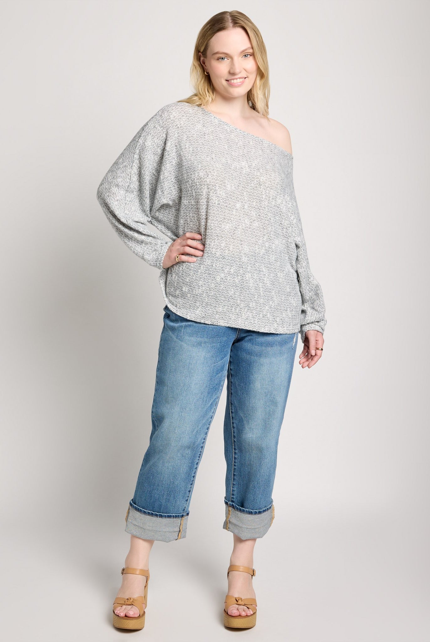 Charcoal $|& Sadie & Sage Billie Dolman Top - UGC On Fig