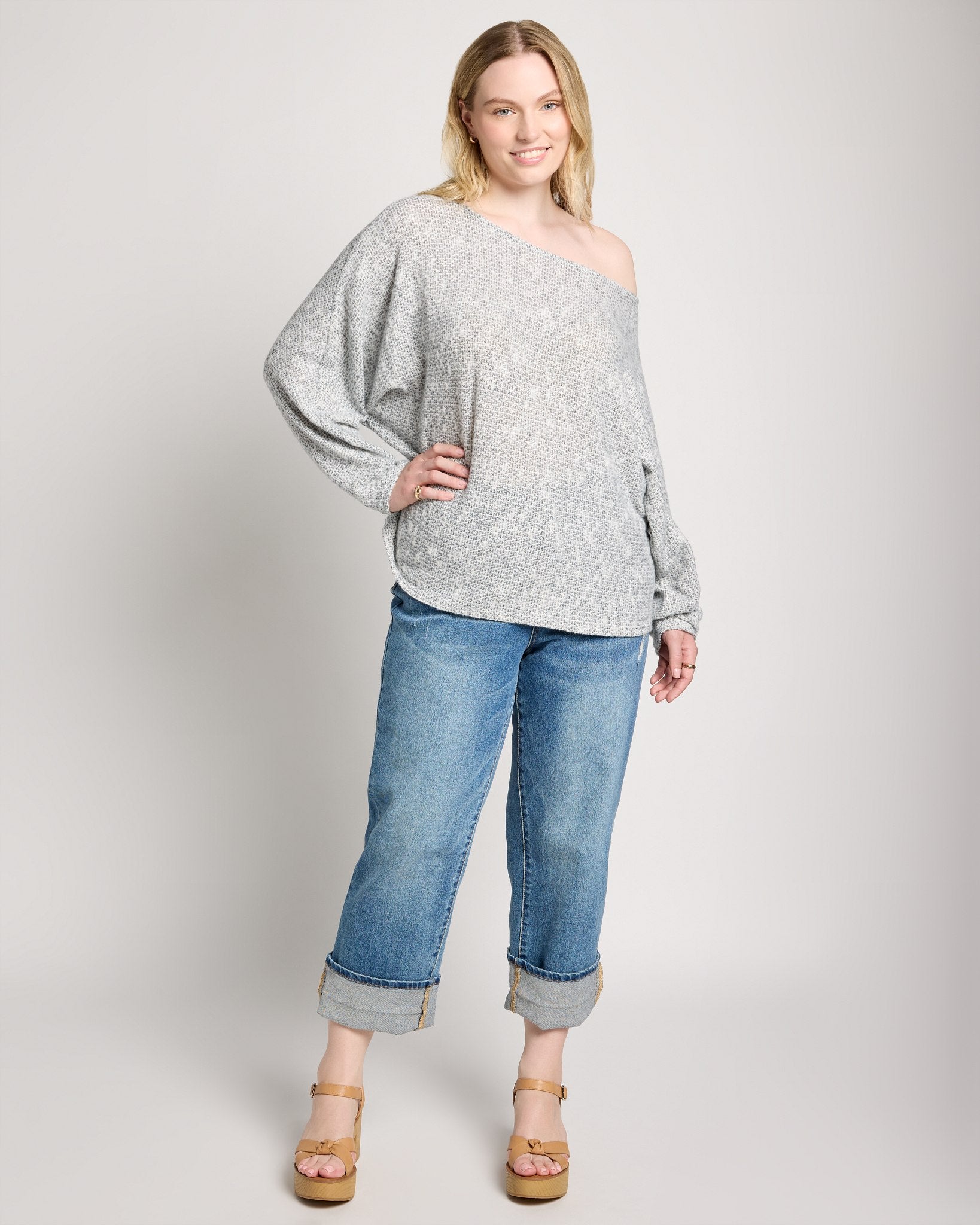 Charcoal $|& Sadie & Sage Billie Dolman Top - UGC On Fig