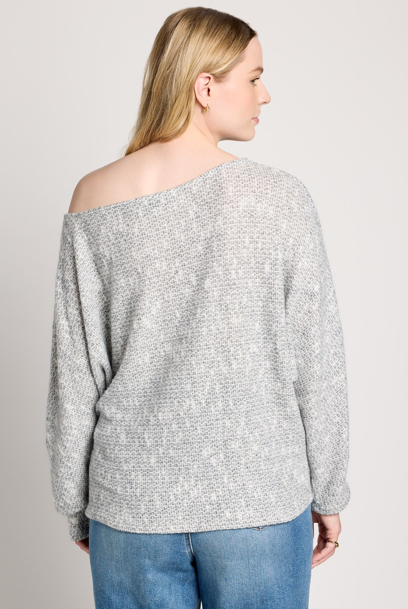 Charcoal $|& Sadie & Sage Billie Dolman Top - SOF Back