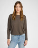 Hacci Ribbed Long Dolman Sleeve Top