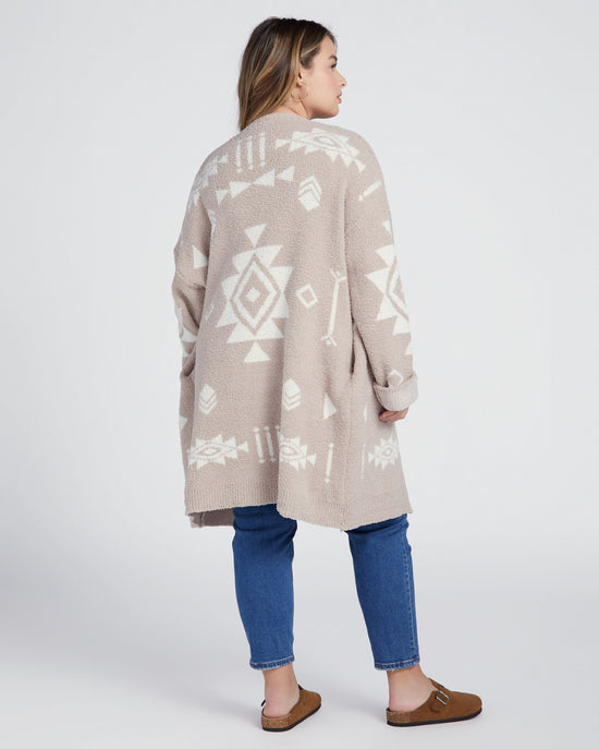 Taupe $|& Vanilla Bay Aztec Cardigan - SOF Back