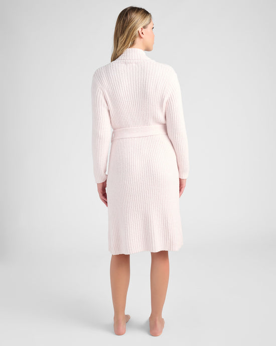 Heather Blush Pink $|& Softies Marshmallow Ribbed Robe