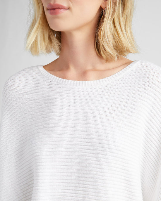 Off White $|& Hem & Thread Oversize Dolman Sleeve Sweater - SOF Detail