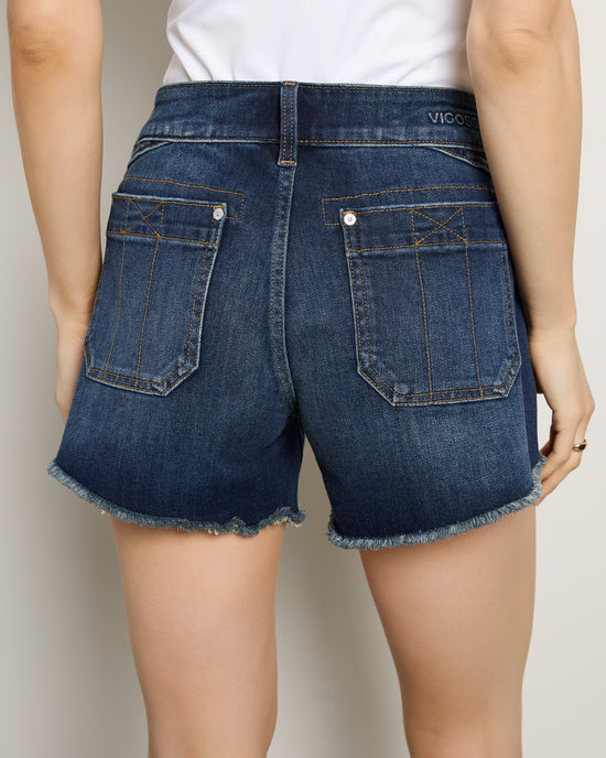 Dark Wash $|& Vigoss Mid Rise Short - SOF Back