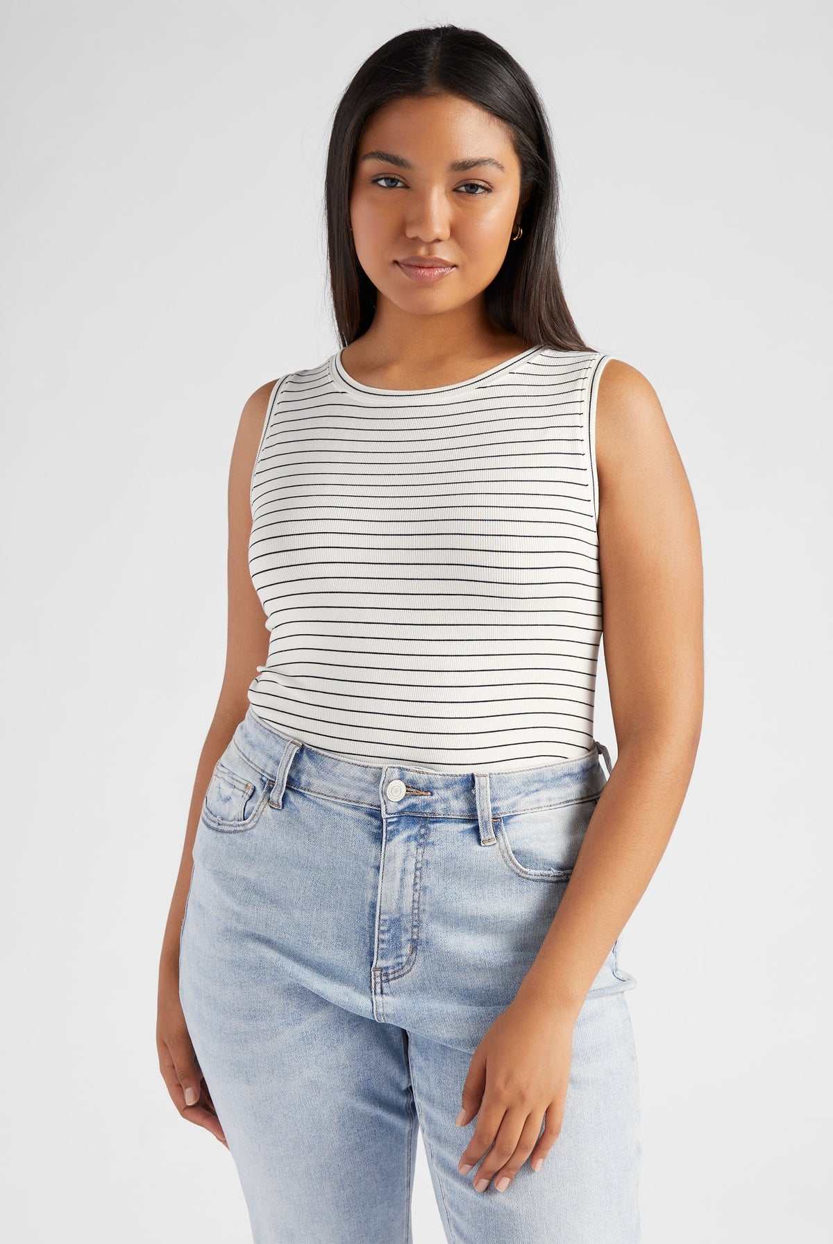 Noir Stripe $|& Thread & Supply Sinclair Stripe Tank - SOF Front