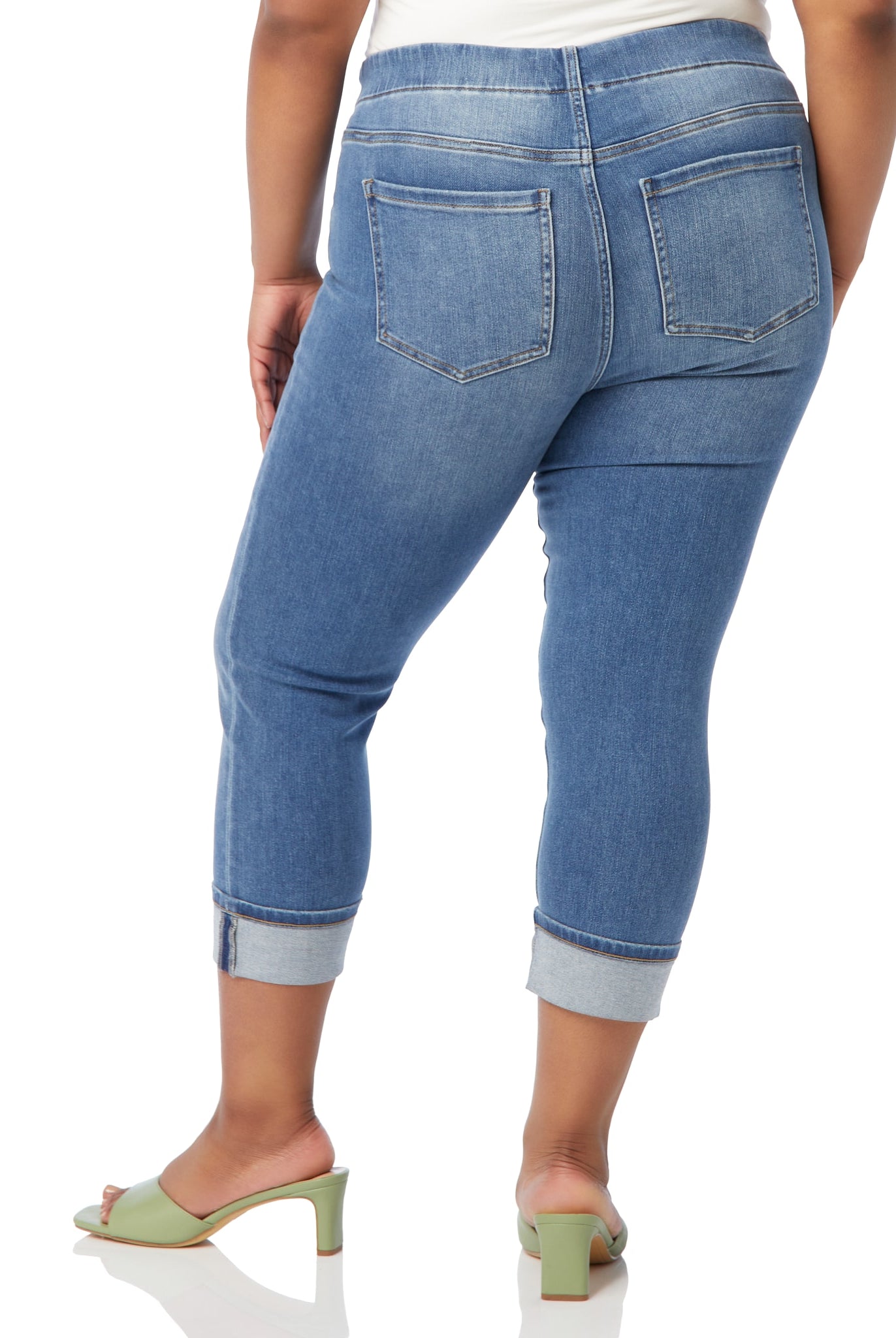 Canyonlands $|& Liverpool Chloe Cuffed Cropped Skinny Jeans - SOF Back