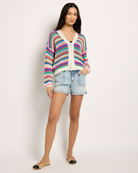 Multi $|& Vigoss Crochet Sweater Cardigan - UGC On Fig