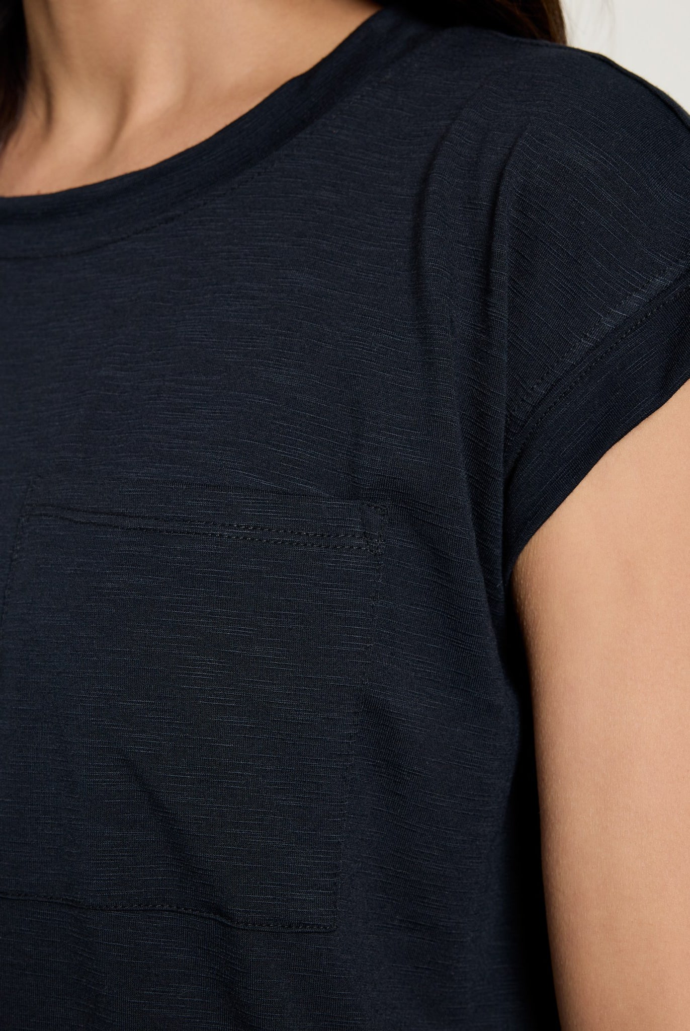 Black $|& SEAS Merrit Island Short Sleeve Tee - SOF Full Front