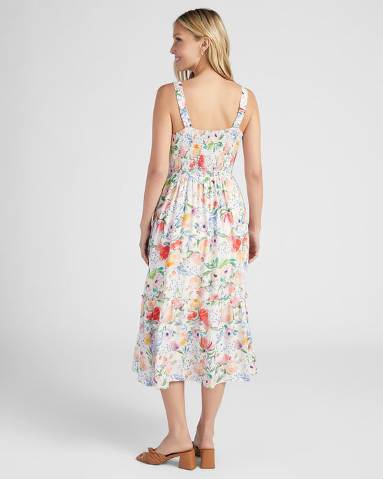 White Floral $|& Lucy Paris Sola Dress - SOF Back