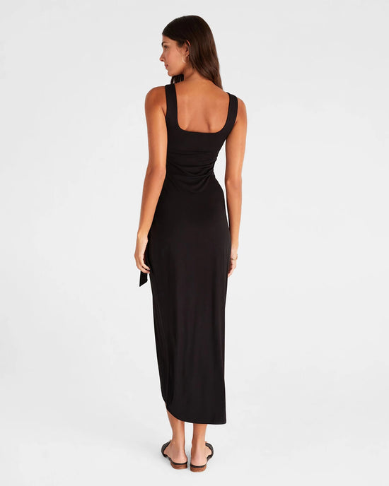 Black $|& Z Supply Dreamland Sarong Dress - Hanger Side