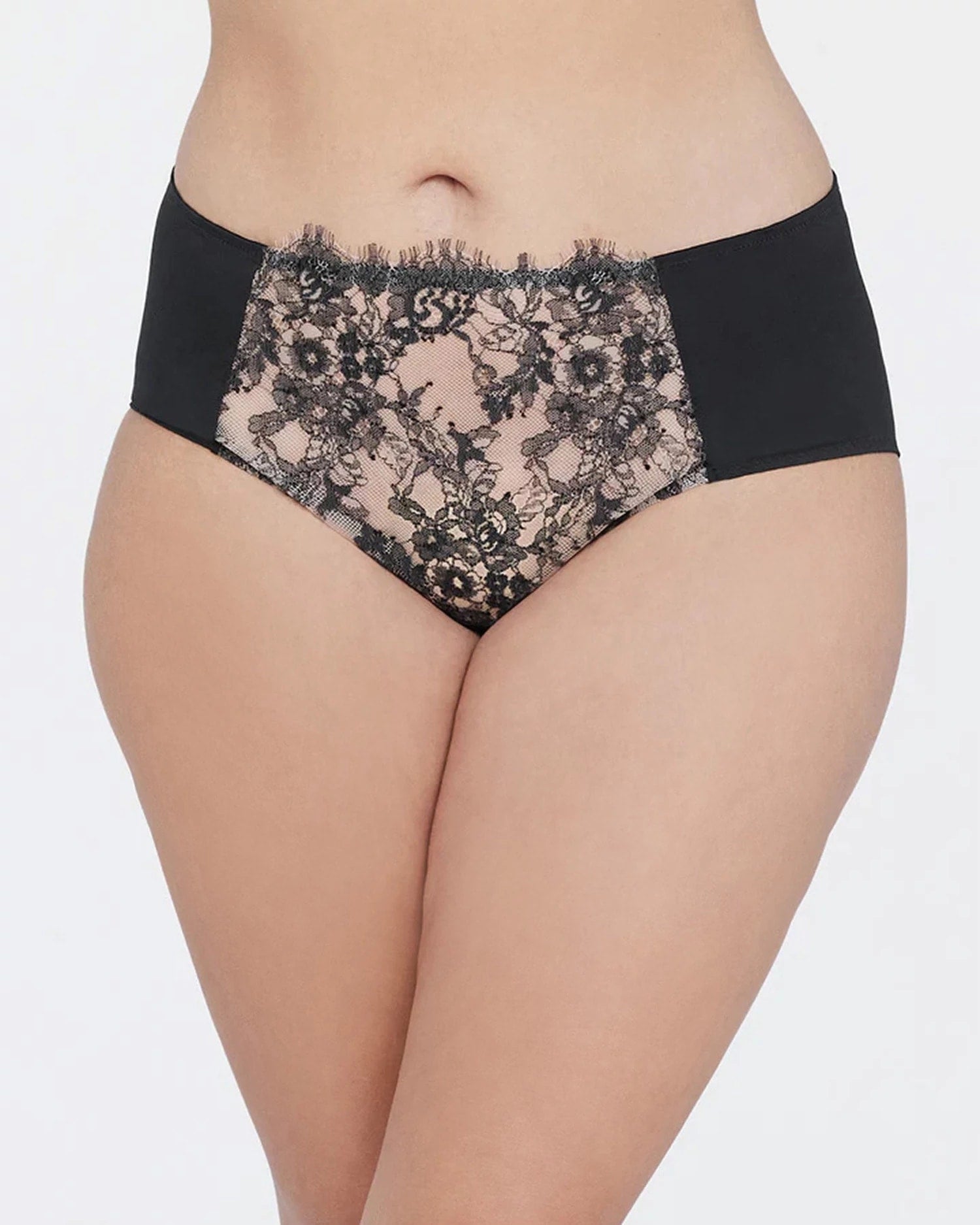 Black/Nylon $|& Skarlett Blue Entice Brief - VOF Front