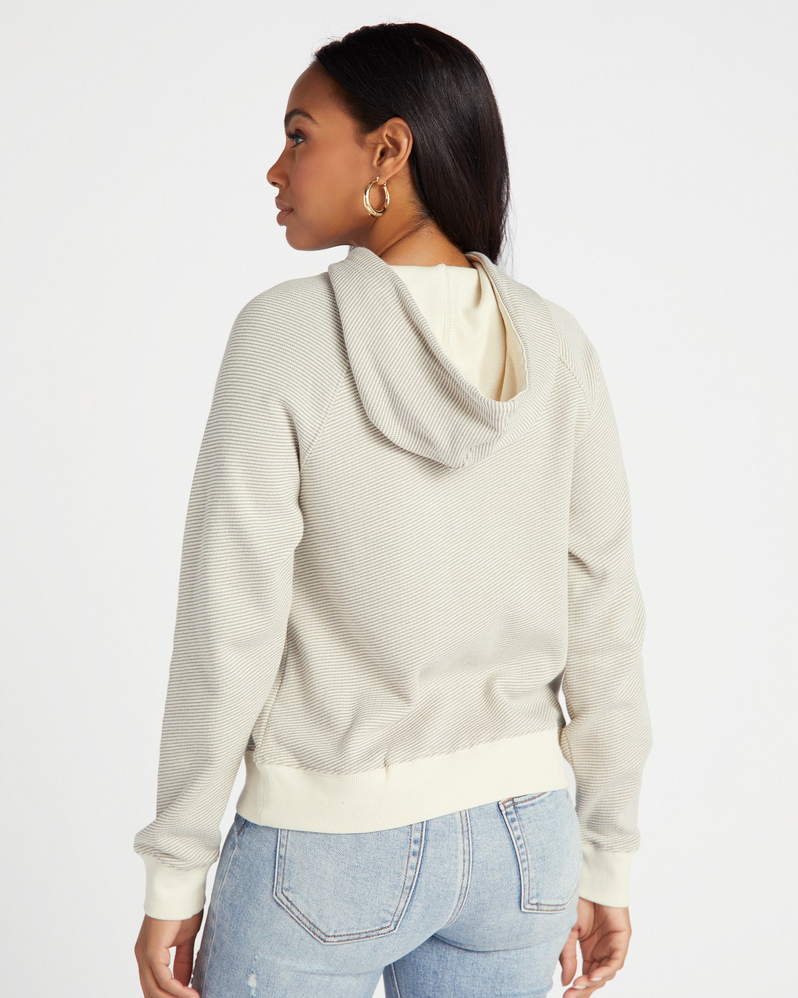 Grey $|& Thread & Supply Micah Hoodie - SOF Back