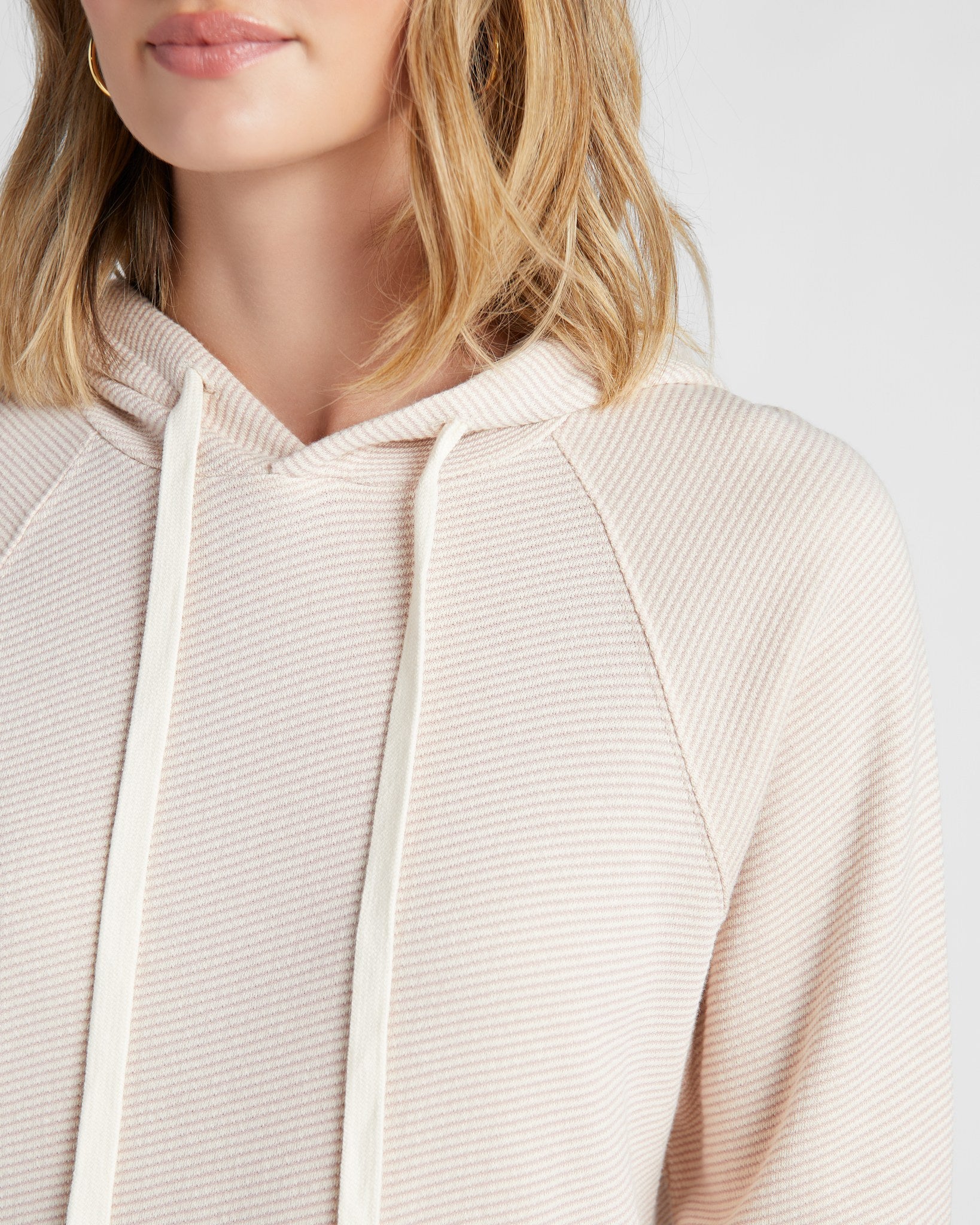 Dusty Pink $|& Thread & Supply Micah Hoodie - SOF Detail