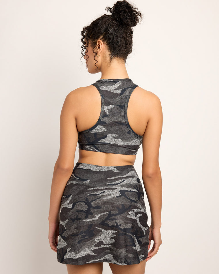 Grey Camo $|& Interval FlowHeather Sculpt Camo Enhearten Bra - SOF Side