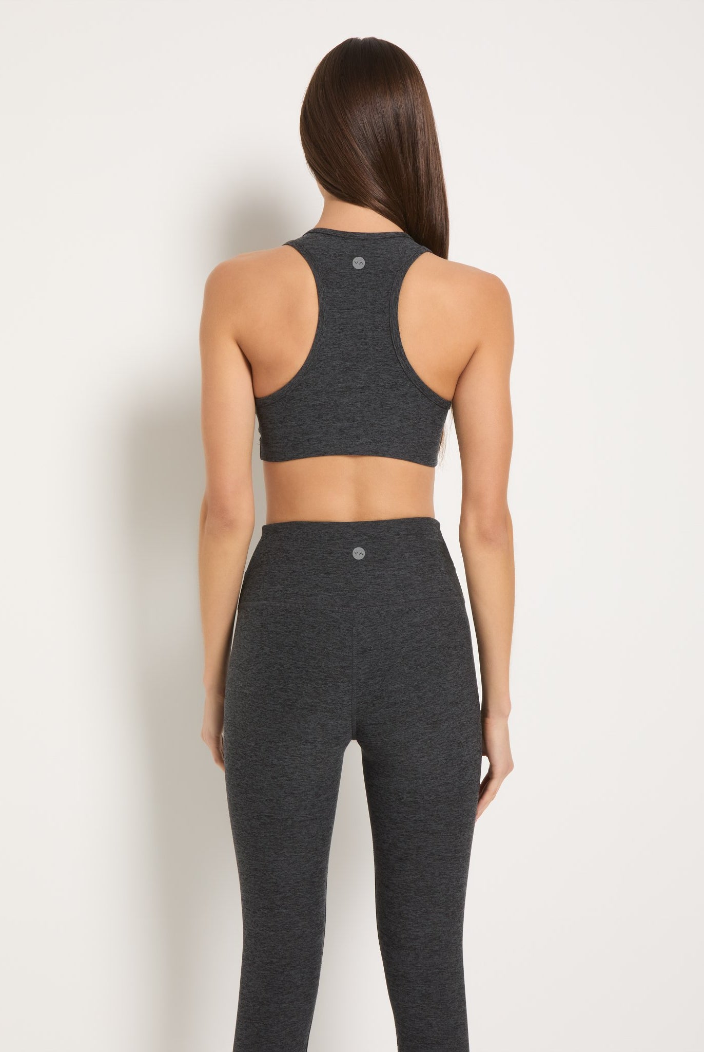 Heather Charcoal $|& Interval FlowHeather Sculpt Enhearten Bra - SOF Back