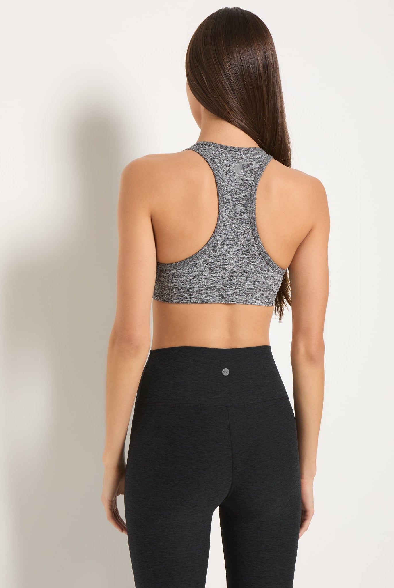 Heather Grey $|& Interval FlowHeather Sculpt Enhearten Bra - SOF Back