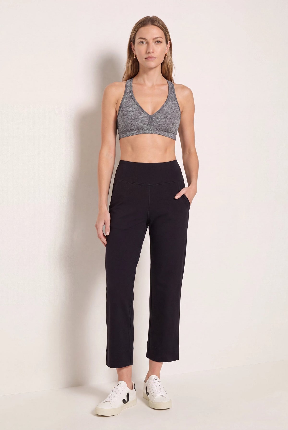 Heather Grey $|& Interval FlowHeather Sculpt Enhearten Bra - UGC On Fig