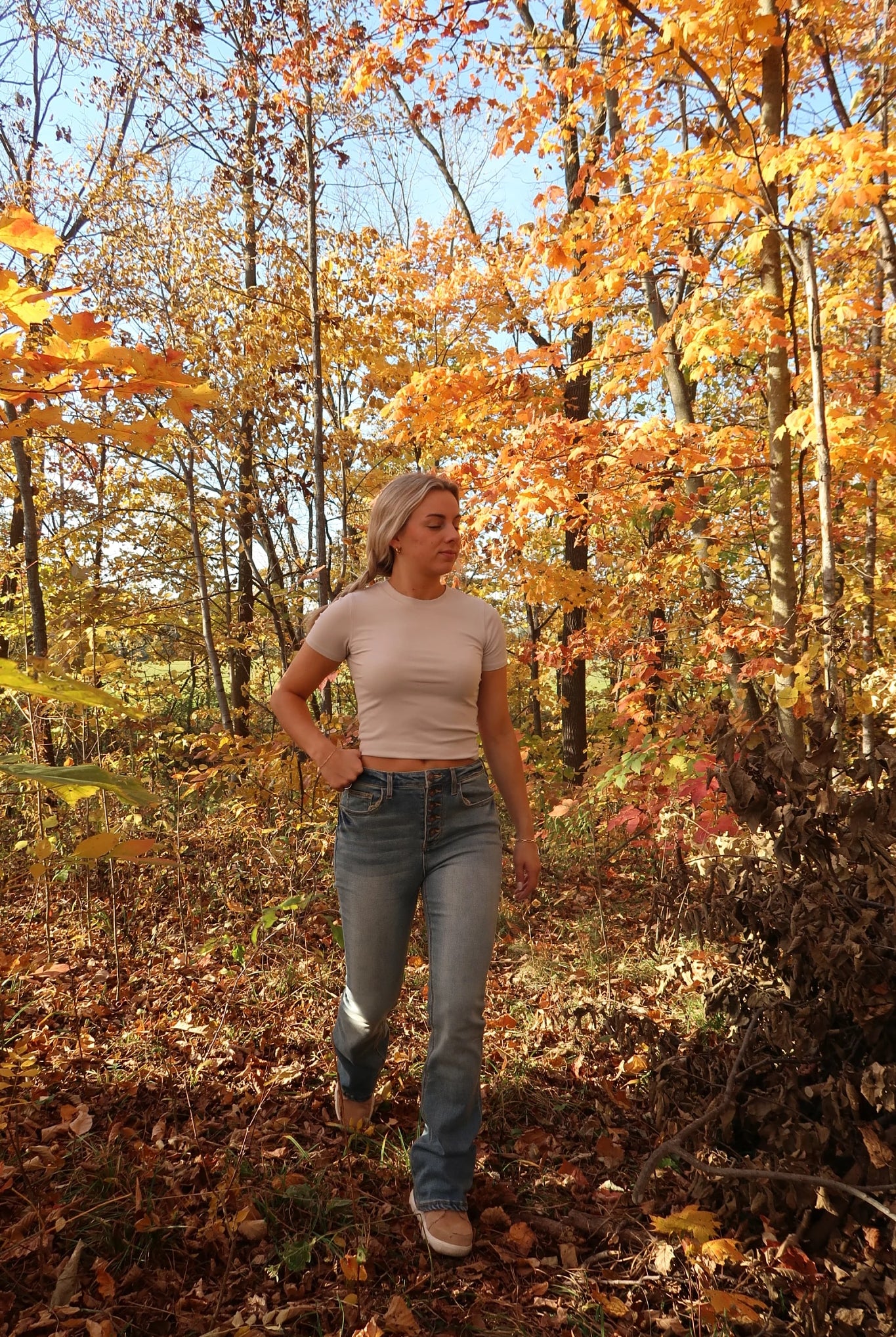 Green Camo $|& Herizon Get Lost Camo Graphic Crew - VOF Back