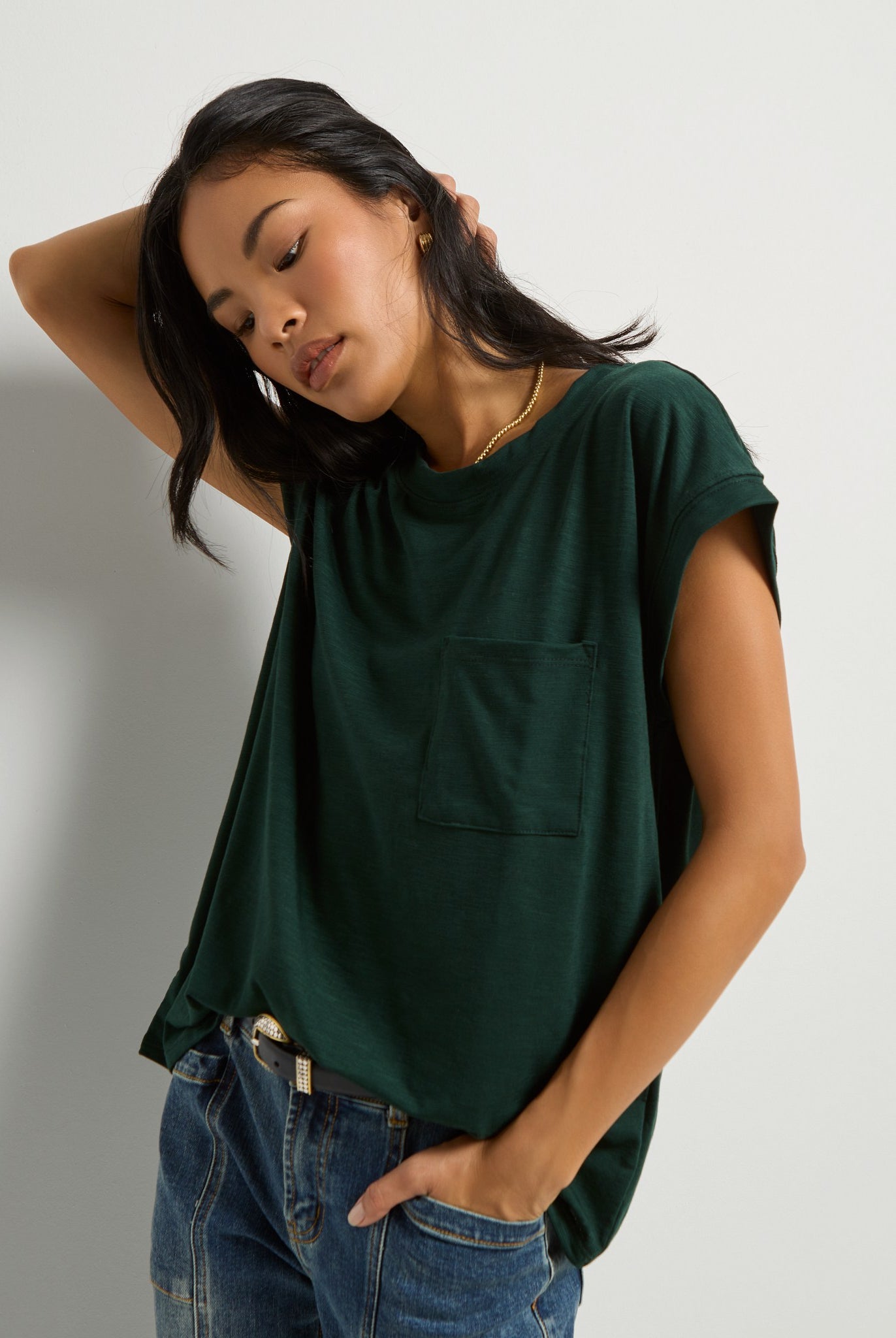 Hunter Green $|& SEAS Merrit Island Short Sleeve Tee - VOF Front