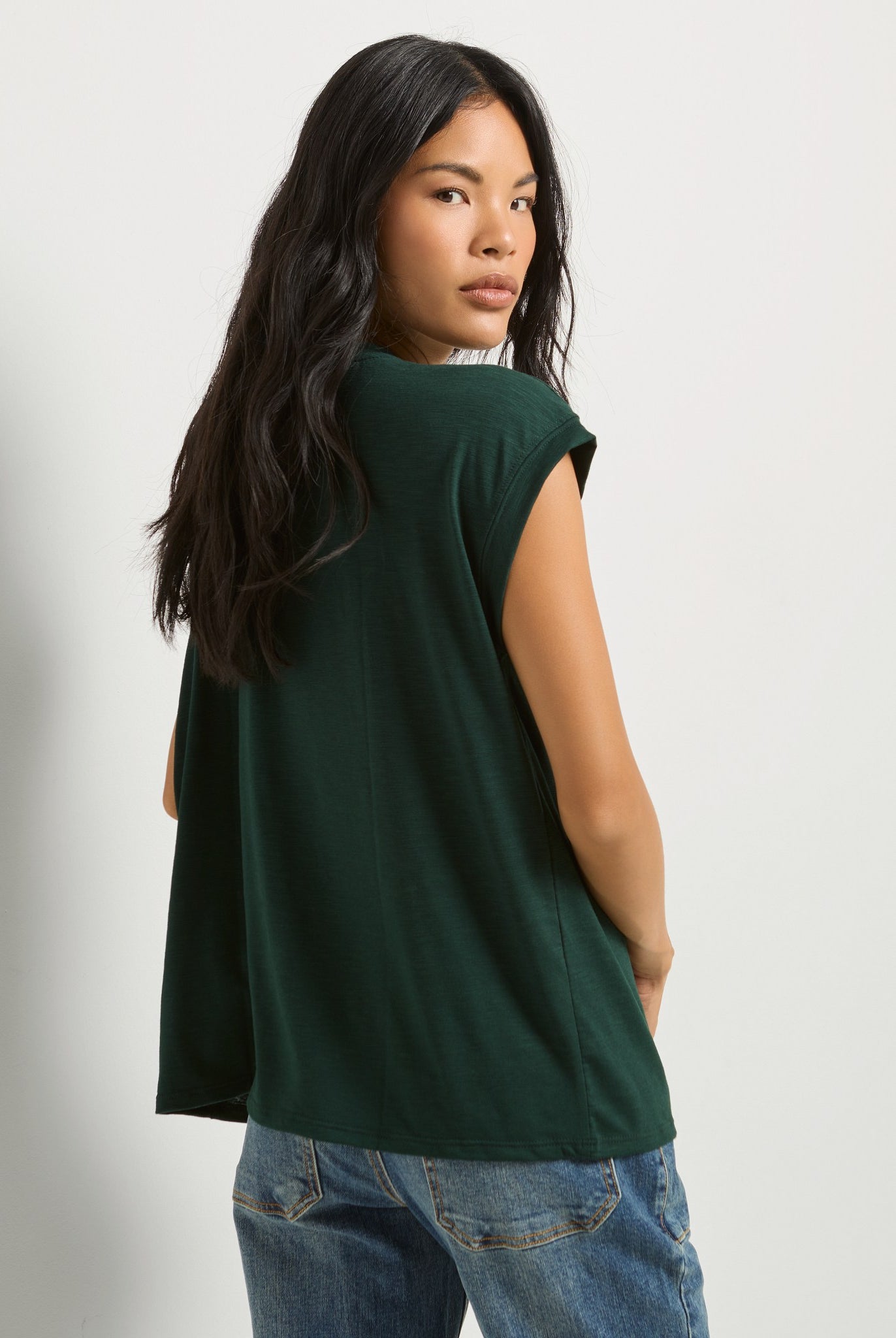 Hunter Green $|& SEAS Merrit Island Short Sleeve Tee - SOF Back