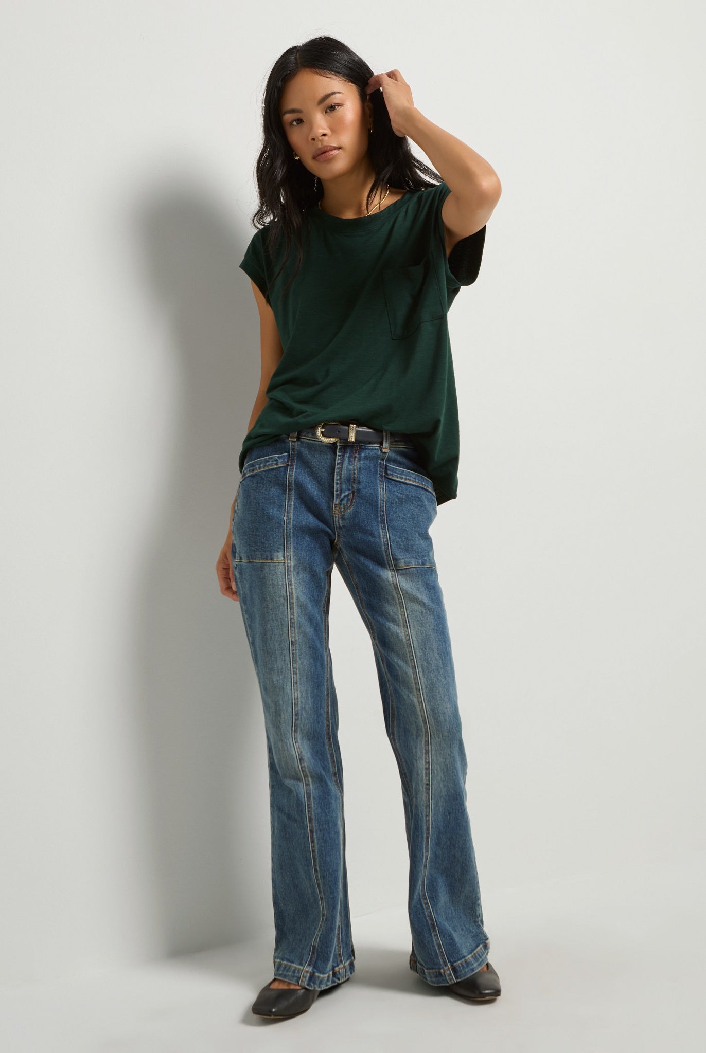 Hunter Green $|& SEAS Merrit Island Short Sleeve Tee - UGC On Fig