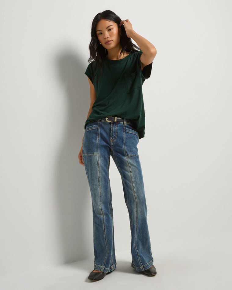 Hunter Green $|& SEAS Merrit Island Short Sleeve Tee - UGC On Fig