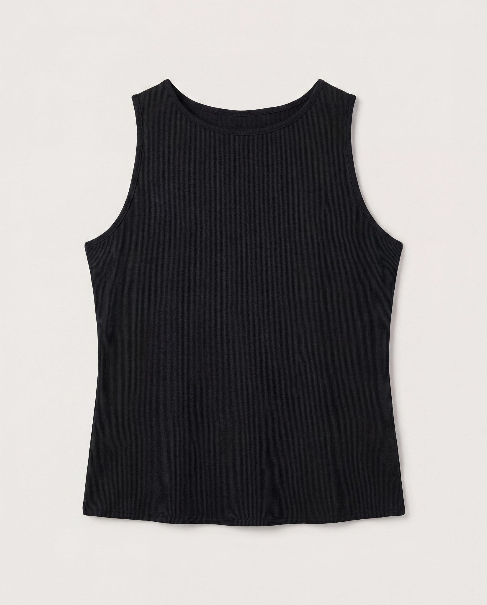 Black $|& SEAS Boat Neck Tank - Hanger Detail