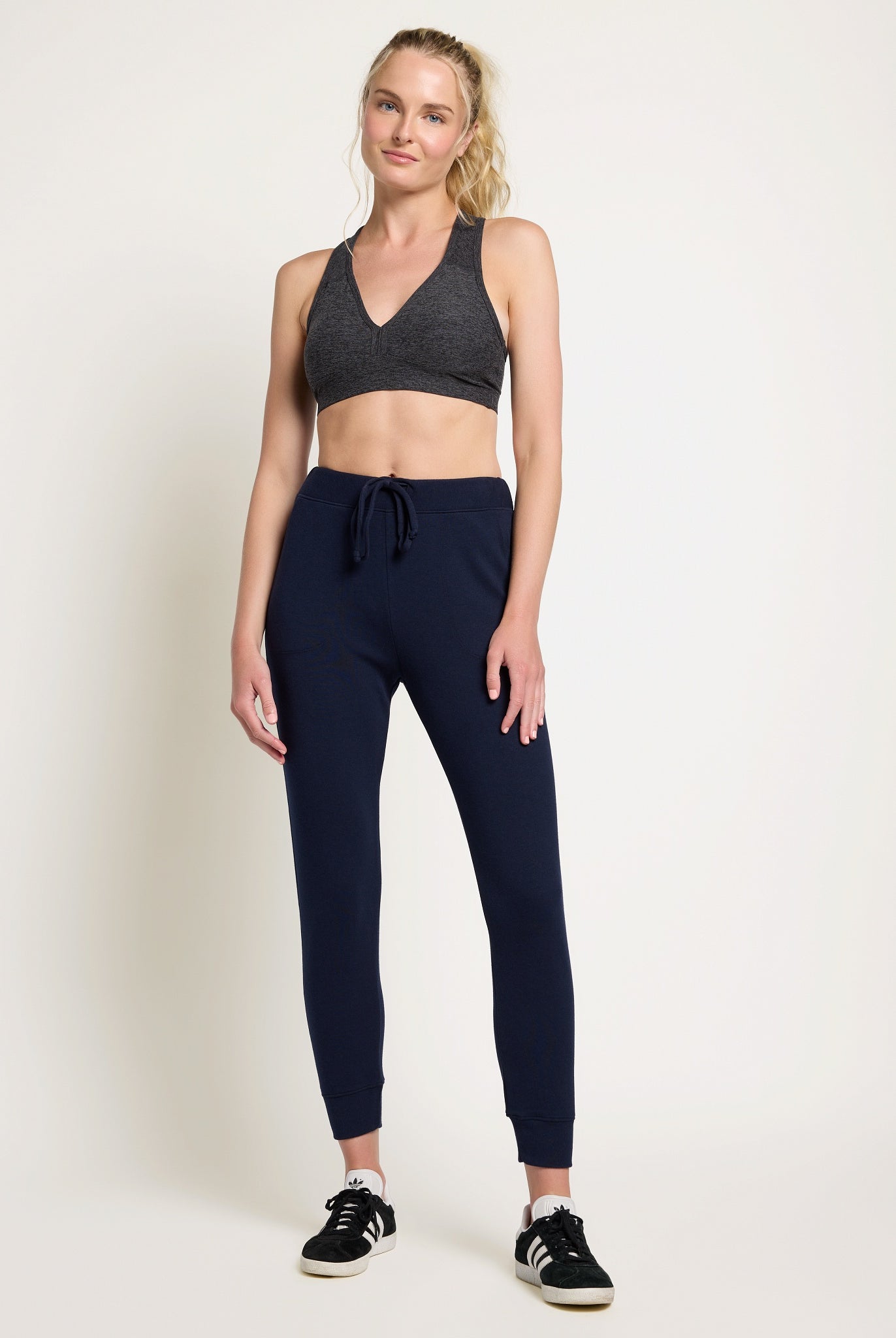 Navy $|& Interval Crescent Joggers - UGC On Fig