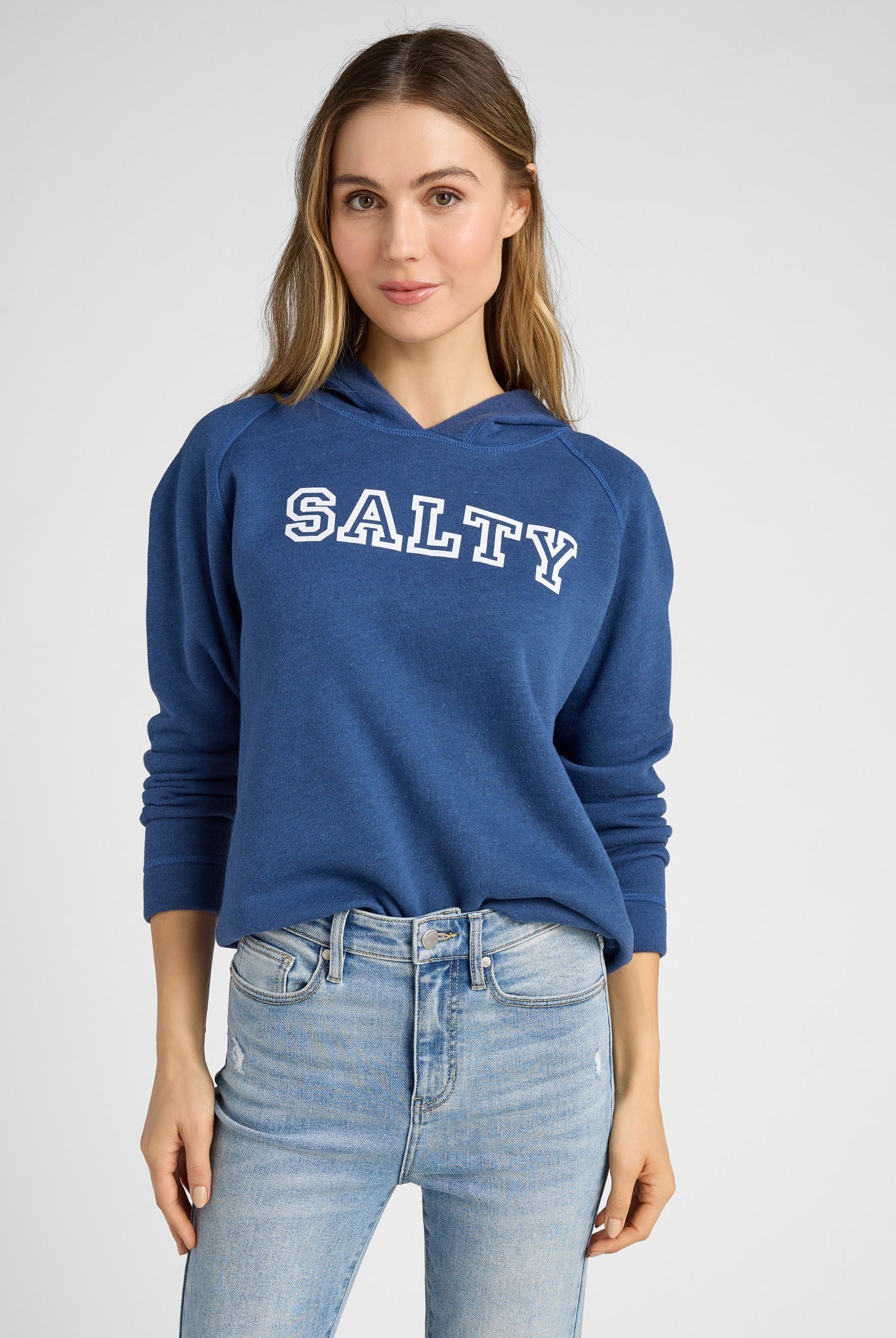Navy $|& SEAS Salty Graphic Hoodie - SOF Front