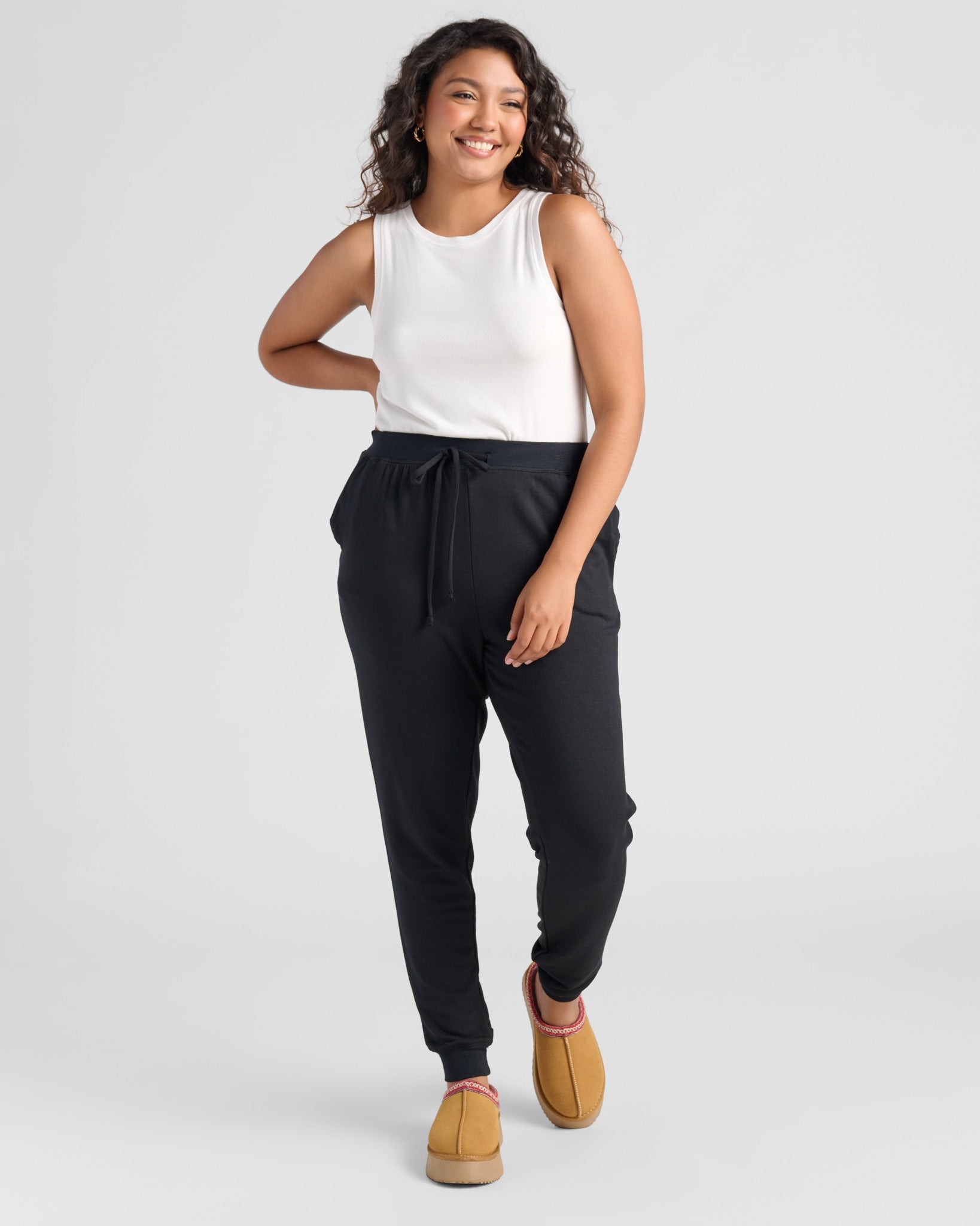 Black $|& SEAS After Surf Jogger - SOF Full Front