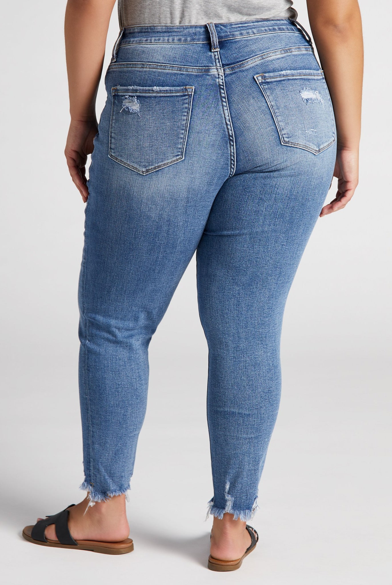 Medium Blue $|& Lovervet High Rise Skinny Jeans - SOF Back