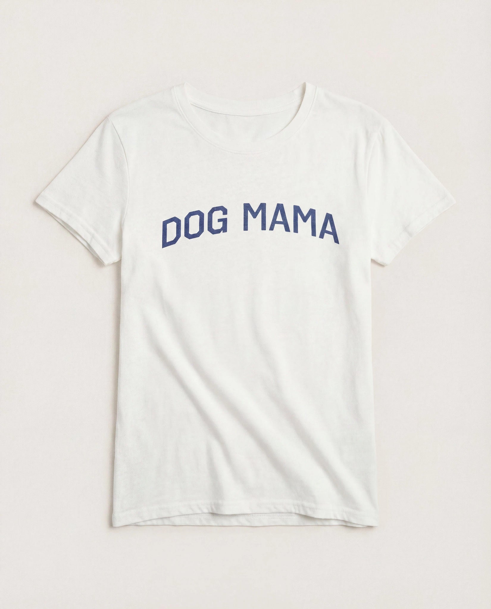 White $|& SEAS Dog Mom Graphic Sleep Tee - Hanger Detail