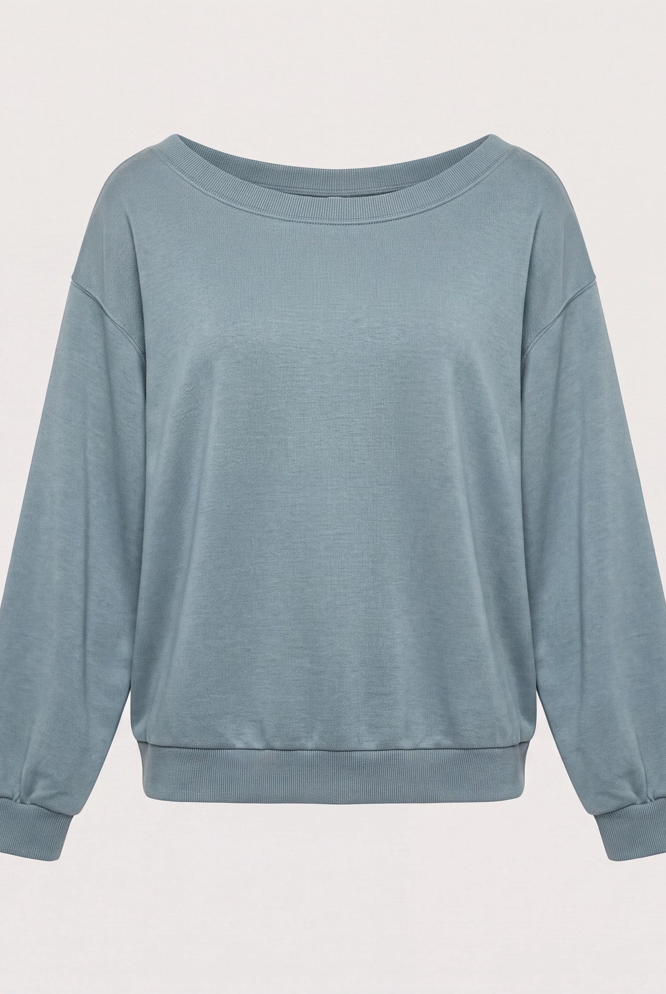 Goblin Blue $|& SEAS Brooksville One Shoulder Sweatshirt - Hanger Detail