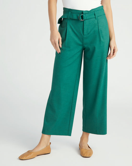 Serpentine $|& Liverpool Belted Paperbag Wide Leg Crop - SOF Front
