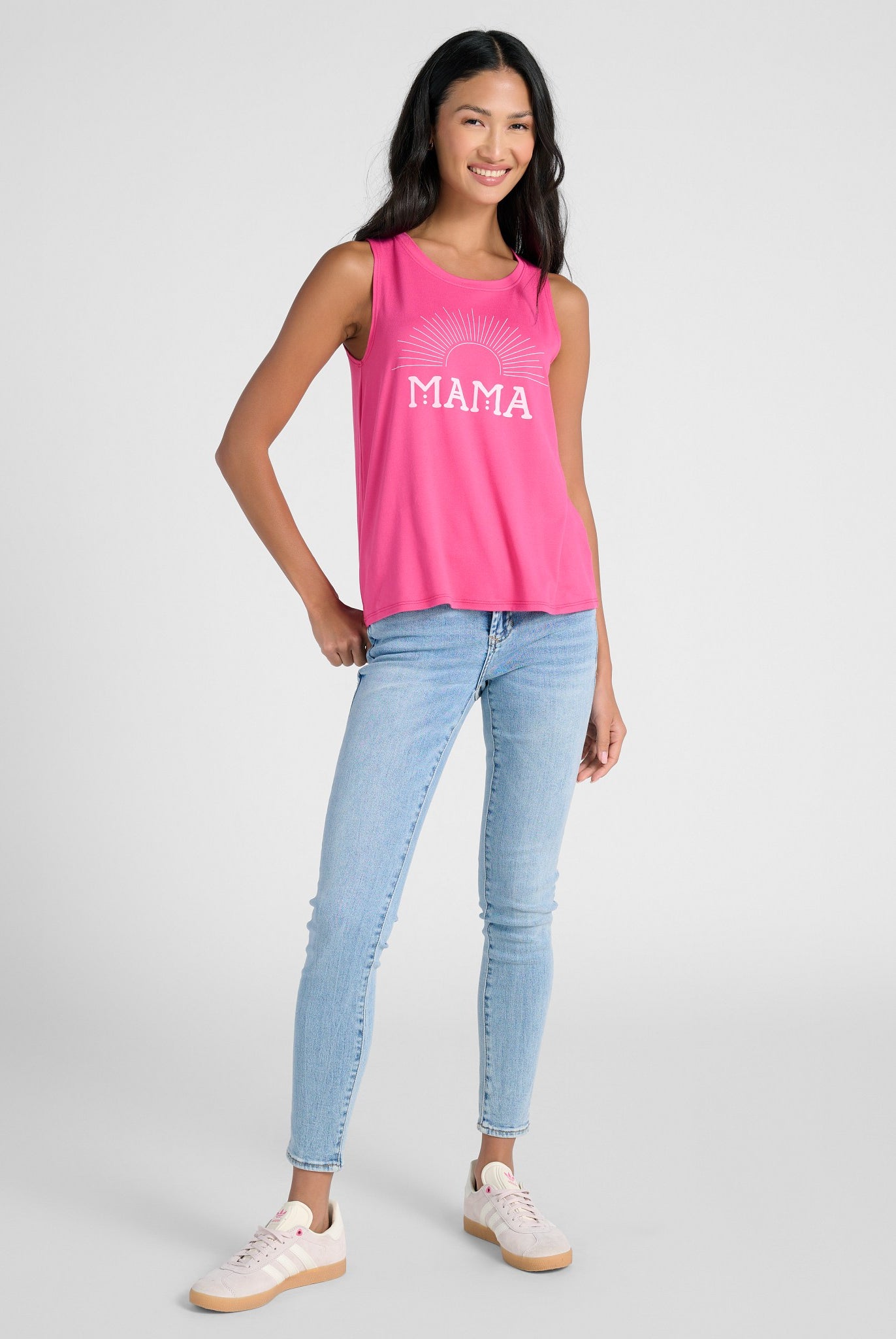 Clay Red $|& Herizon Mama Graphic Tank - SOF Full Front