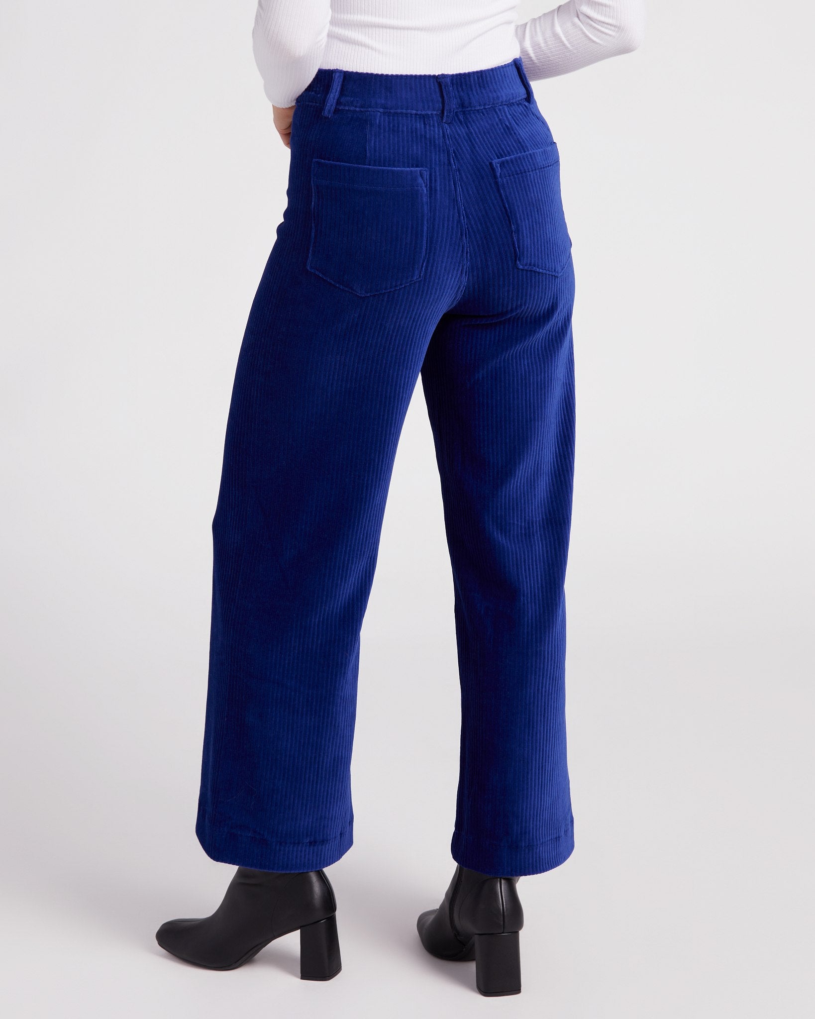 Sapphire Blue $|& Z Supply Prospect Knit Corduroy Pant - SOF Back