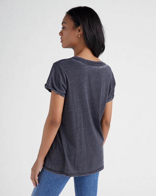 Black $|& Recycled Karma Original Coors Rodeo Graphic Tee - SOF Back