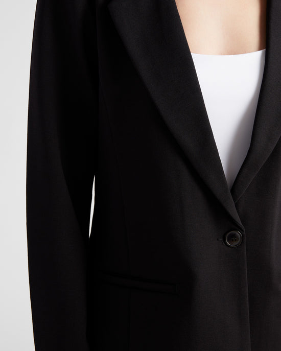 Black $|& Liverpool Fitted Blazer - SOF Detail