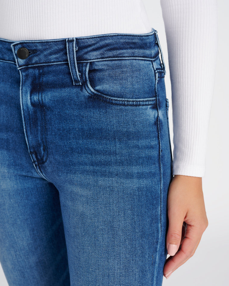 Dark $|& L.T.J Bella Mid Rise Flare - SOF Detail