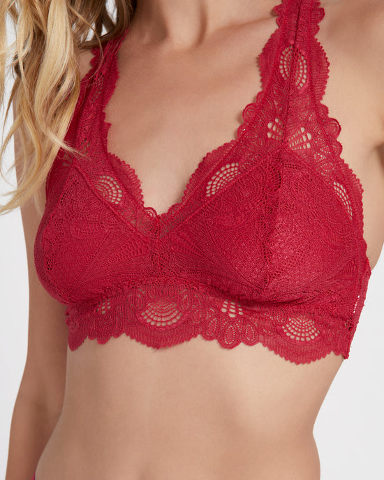 Crimson $|& Fleur't Belle Epoque Bralette - SOF Detail