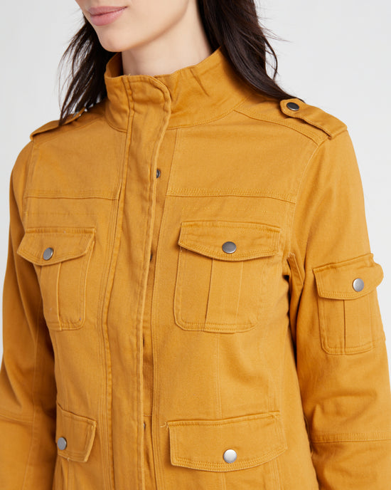 Ochre $|& Thread & Supply Utility Jacket - SOF Detail