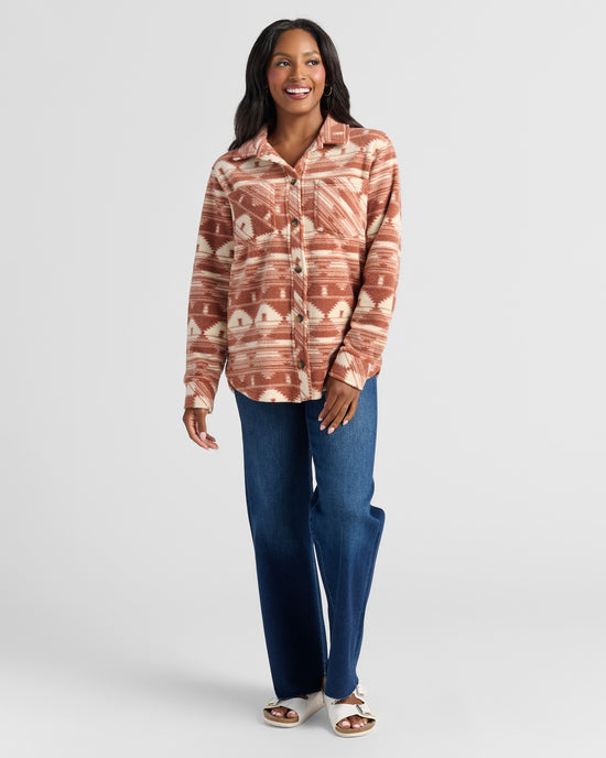 Rust Cream Aztec $|& Thread & Supply Chayton Jacket - SOF Full Front