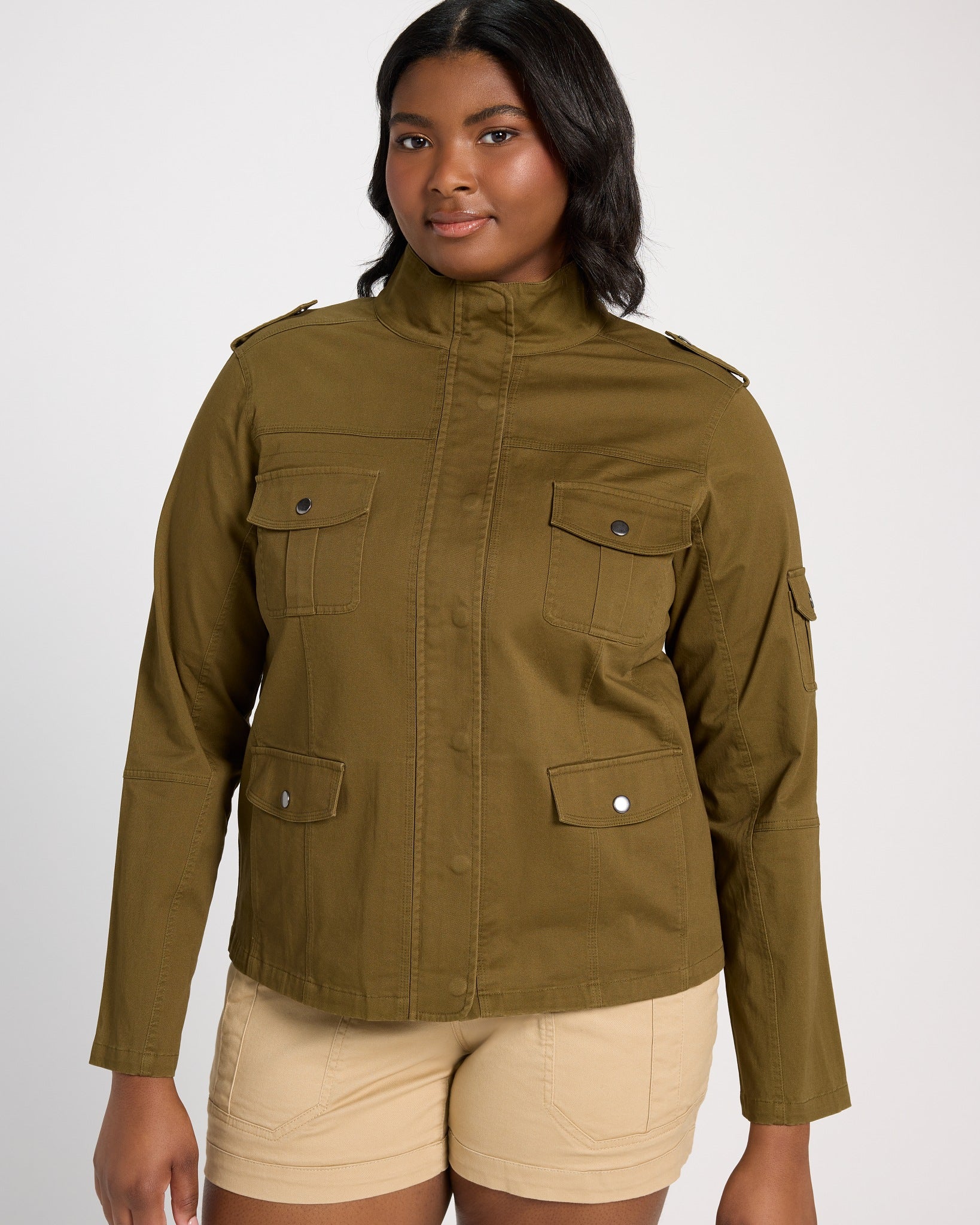 Dark Green $|& Thread & Supply Utility Jacket - SOF Front