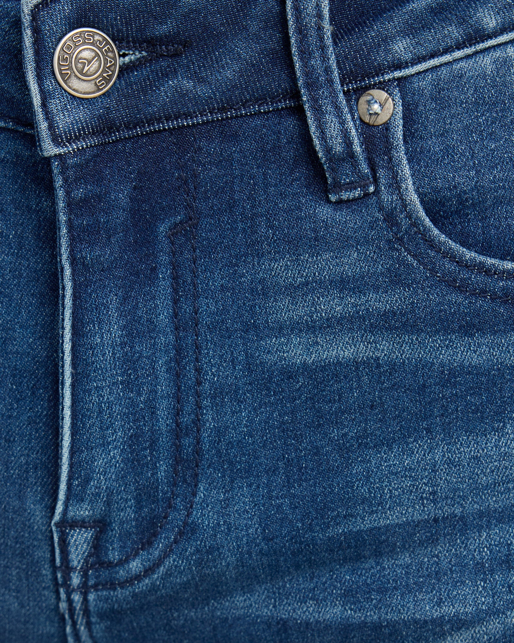 Dark Wash $|& Vigoss Jagger Bootcut Jeans with Trouser Hem - SOF Detail