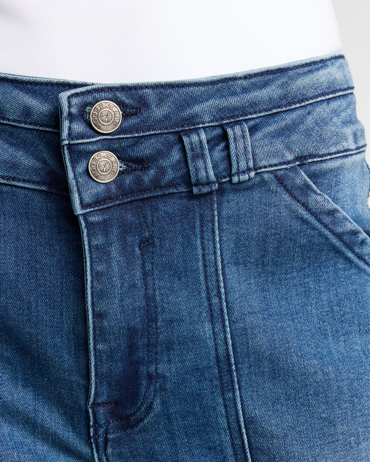 Dark Wash $|& Vigoss Ace Flare with Angled Pockets - SOF Detail