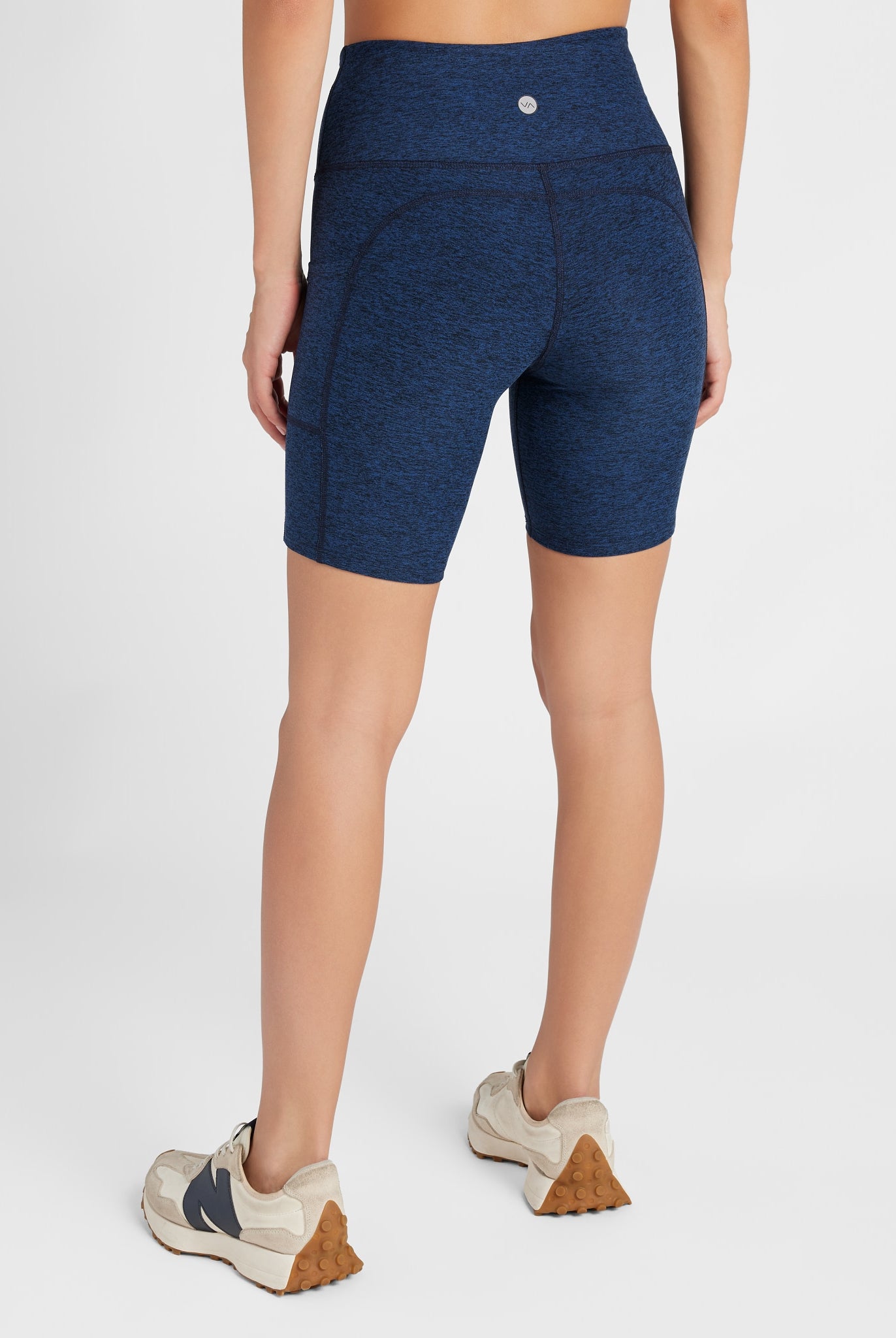 Iris Black $|& Interval FlowHeather Sculpt Pocket Bike Short - SOF Back